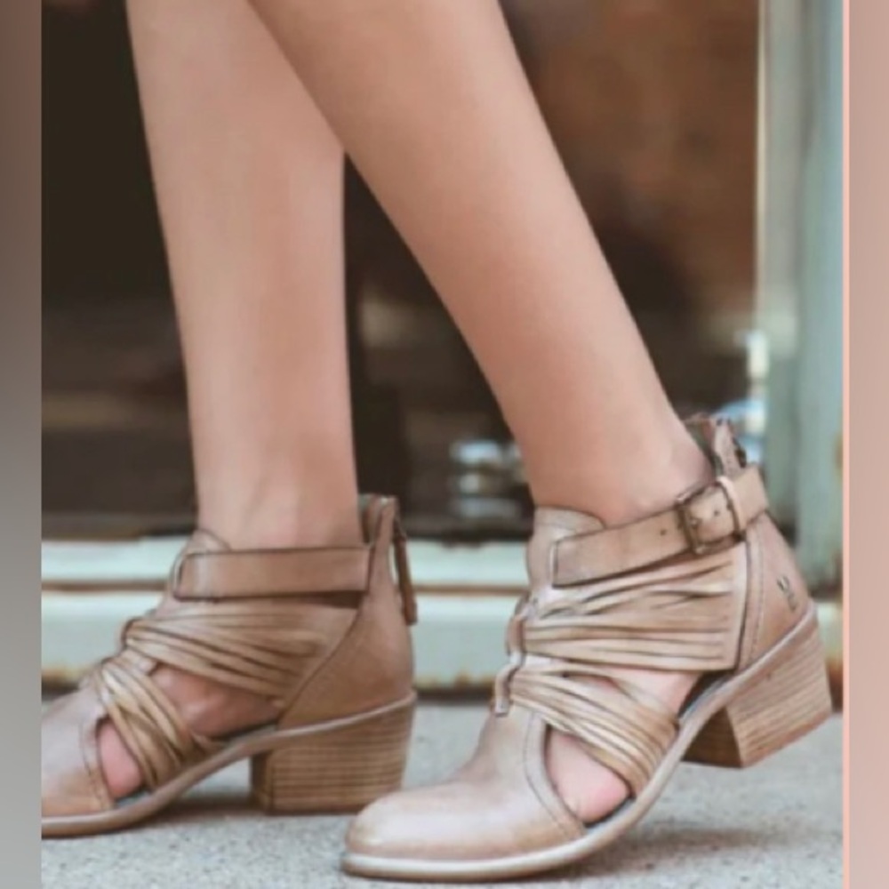 BED|STU Tan Ankle Boots
